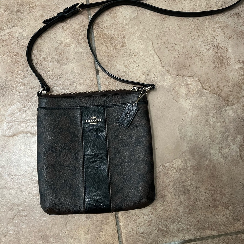 Ladies black/brown cross body